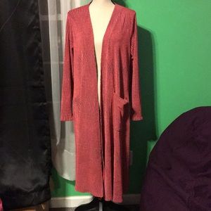 Lularoe Light pink textured sarah cardigan